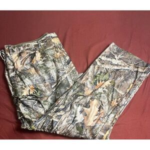 Cabelas Camo Cargo Hunting Pants Mens‎ 42x32 Chamois Cloth Microtec